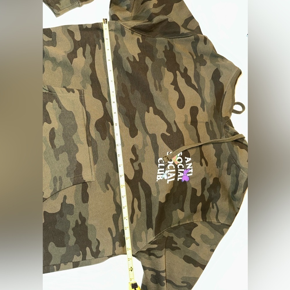 Anti Social Social Club Shell Shock Camo Hoodie Large ASSC butterfly - Picture 4 of 5